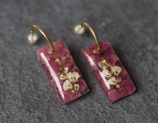 Pink Tourmaline Earrings